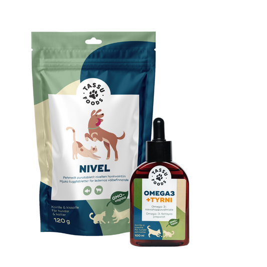Kombotarjous: Omega3 + tyrni 100ml ja Nivel 120g